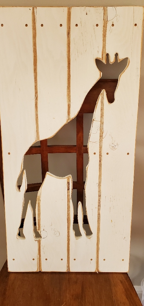 ❌❌SOLD❌❌Giraffe wood cutout